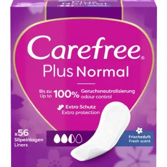 Carefree Nohavičkové vložky Plus Normal Svieža vôňa 56 kusov