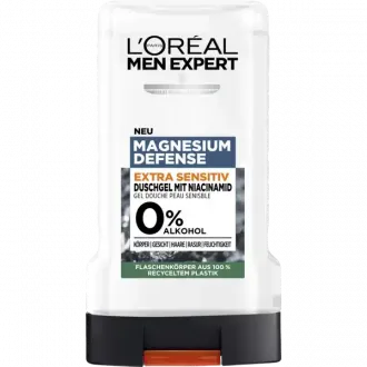 L'Oréal Paris Extra citlivý sprchový gél Magnesium Defense 250ml