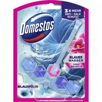 Domestos Power 5+ WC Stone Active Blue aviváž ružová magnólia