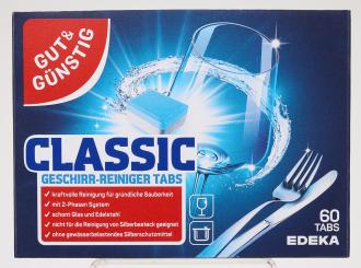GUT&GÜNSTIG tablety do umývačky riadu 60 ks